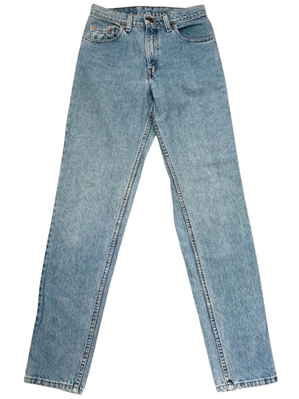Vintage 90s Levi's 550 Light Wash High Rise Tapered Jeans 7L 26x32 Made in USA
